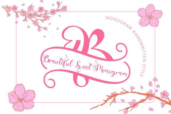 Beautiful Sweet Monogram: A Charming Handwritten Font for Editorial Design