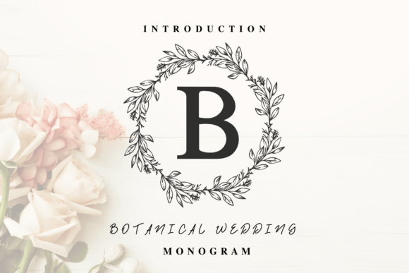 Botanical Wedding Monogram: A Font for Elegant Branding
