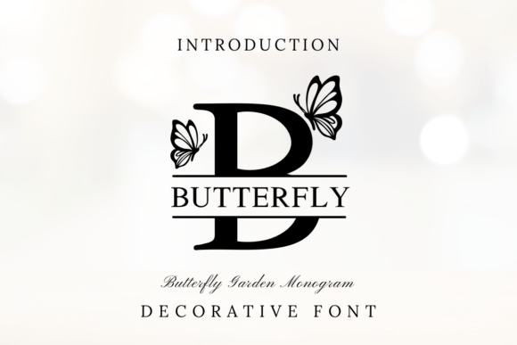 Butterfly Garden Monogram: A Font for Elegant Branding