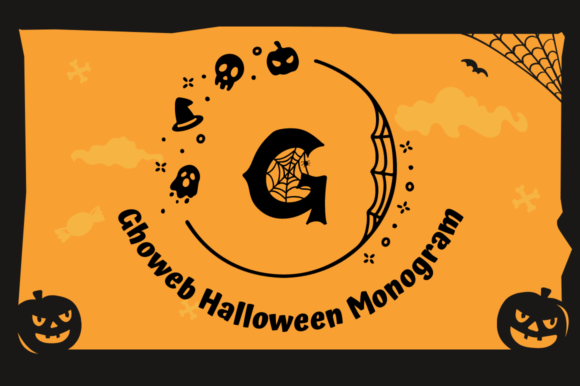 Discover Ghoweb Halloween Monogram: A Spooky Decorative Font