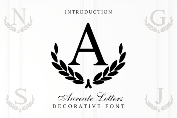 Discover the Elegance of Aureate Letters Font