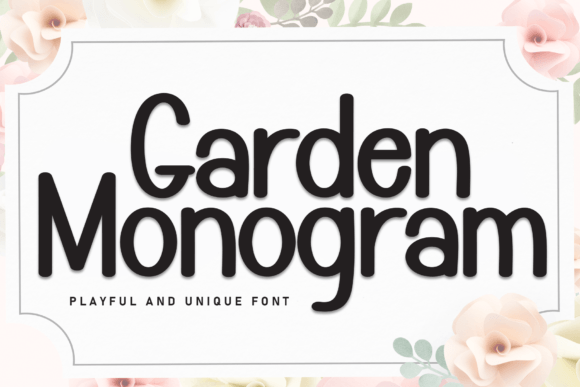 Discover the Elegance of Garden Monogram Font