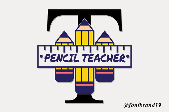 Discover the Versatile Pencil Teacher Monogram Font