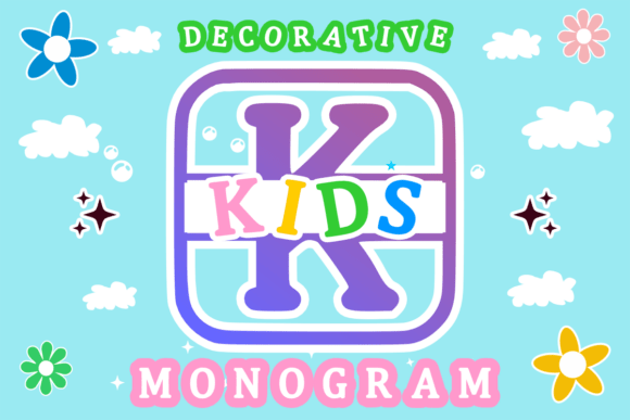 Enhance Kids' Campaigns with Kids Monogram Font
