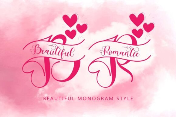 Enhance Your Brand with Beautiful Romantic Monogram Font