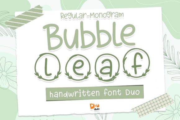 Enhance Your Brand with Bubble Leaf Decorative Font