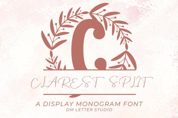 Enhance Your Brand with Clarest Split Monogram Font