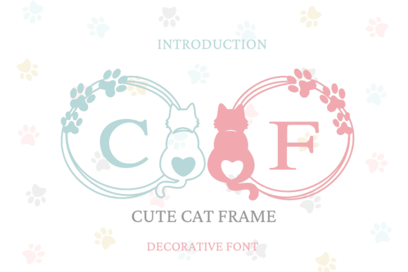 Enhance Your Brand with Cute Cat Frame Font