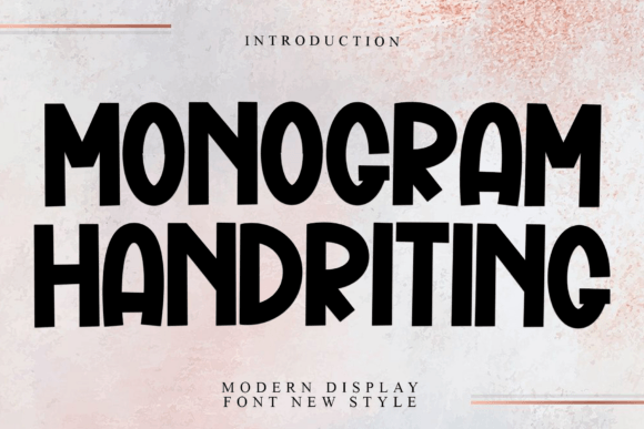Enhance Your Brand with Monogram Handriting Font