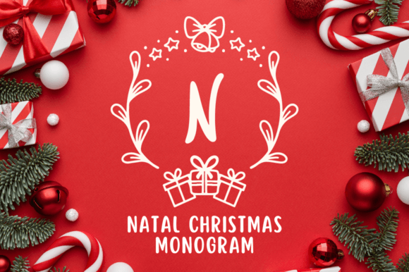 Enhance Your Brand with Natal Christmas Monogram Font