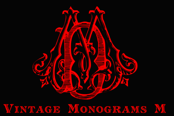 Enhance Your Brand with Vintage Monograms M Font