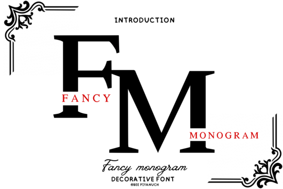 Fancy Monogram: A Decorative Font for Creative Web Design