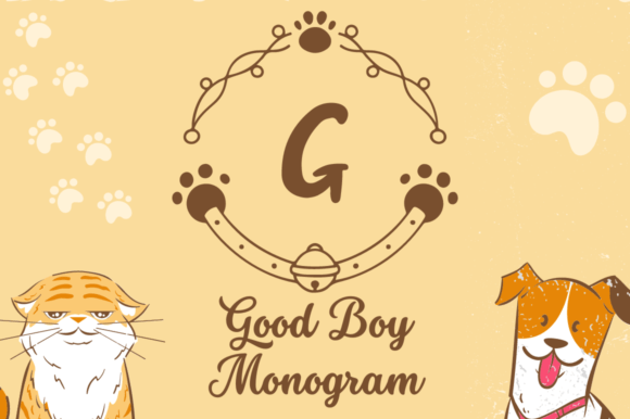 Good Boy Monogram: A Charming Font for Creative Campaigns