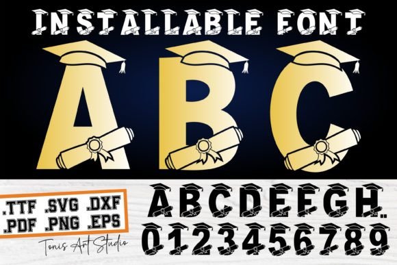 Graduation Monogram: A Stylish Font for Memorable Branding