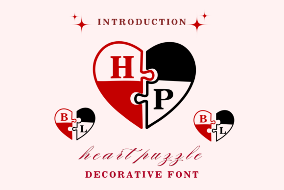 Heart Puzzle: A Unique Decorative Font for Creative Marketers