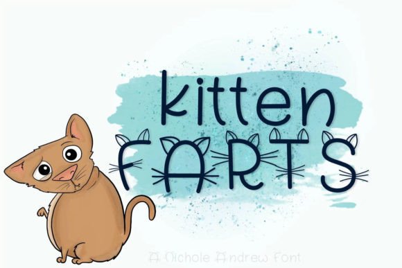 Kitten Farts: A Meowy Handwritten Font for Creative Projects