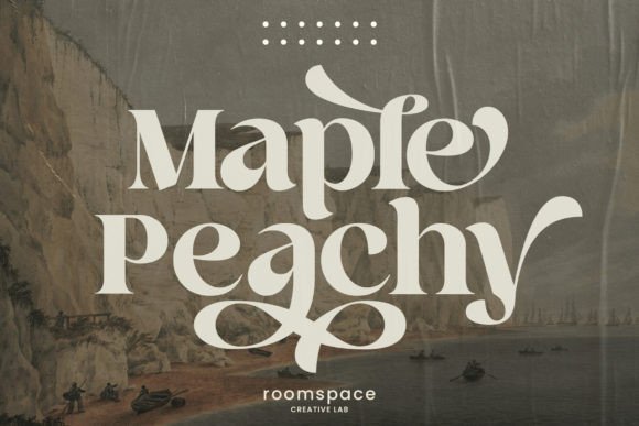 Maple Peachy: A Modern Retro Font for Editorial Elegance