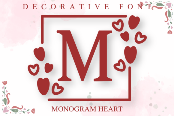Monogram Heart: A Charming Decorative Font for Makers