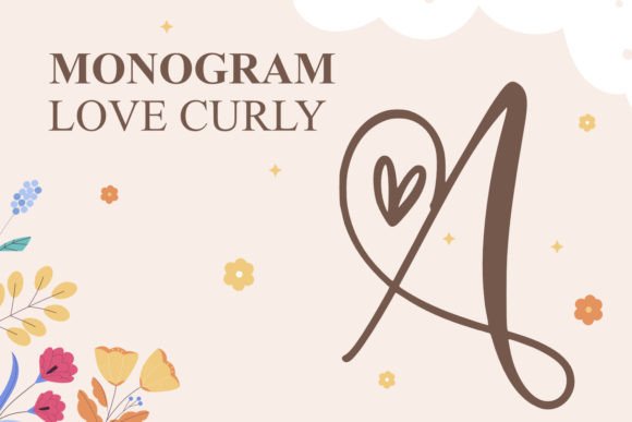 Monogram Love Curly: A Charming Font for Editorial Design