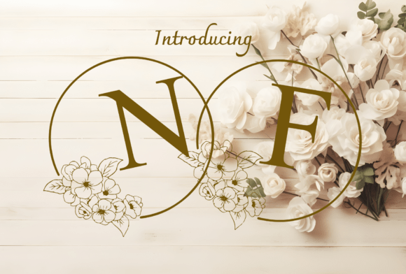 Nice Flower Monogram: A Graceful Decorative Font