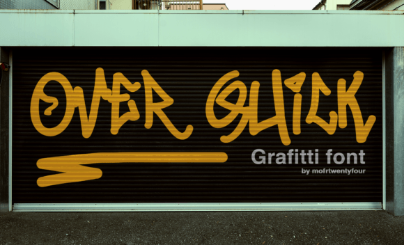 Over Quick: A Graffiti-Inspired Script Font for Creative Branding