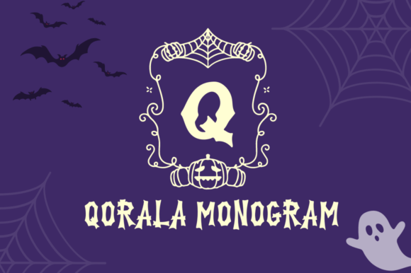 Qorala Monogram: A Spooky, Scary Font for Halloween and Beyond
