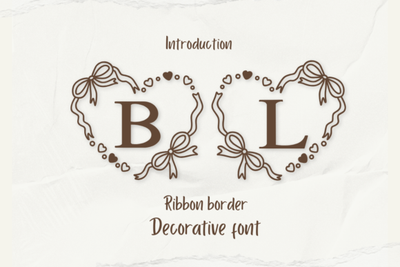 Ribbon Border: A Charming Font for Elegant Publications