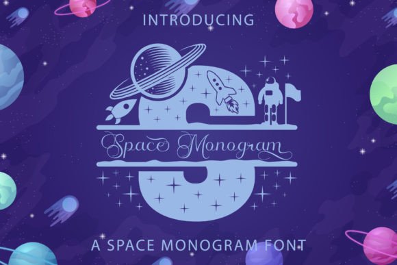 Space Monogram: A Charming Font for Creative Branding