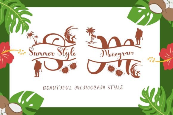 Summer Style Monogram: A Font for Elegant Handmade Creations