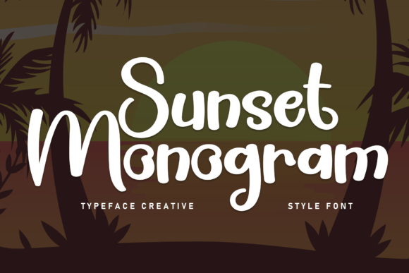 Sunset Monogram: A Versatile Handwritten Font for Creative Marketers