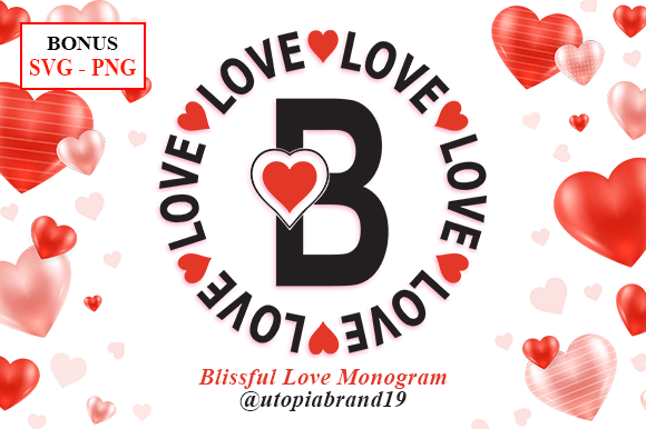 Transform Your Brand with Blissful Love Monogram Font