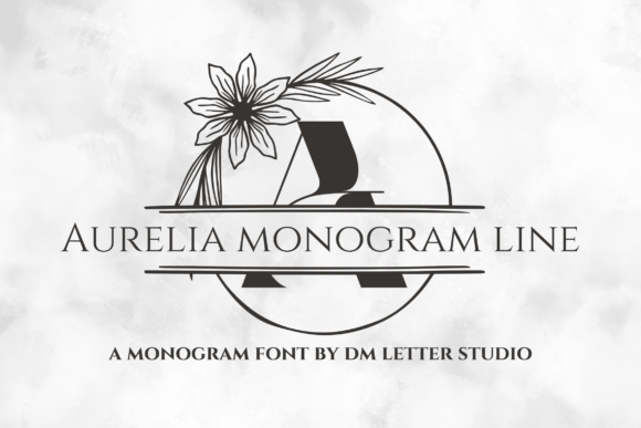 Unleash Creativity with Aurelia Monogram Line Font