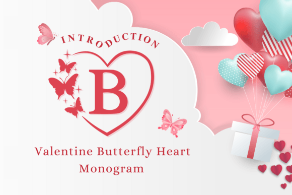 Valentine Butterfly Heart: A Charming Decorative Font