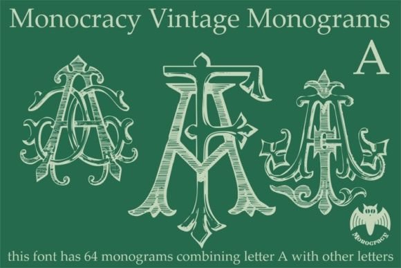 Vintage Monograms a: A Classic Font for Elegant Branding
