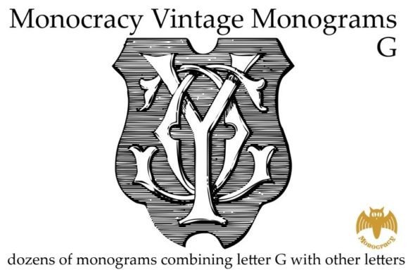 Vintage Monograms G: A Classic Decorative Font for Elegant Branding